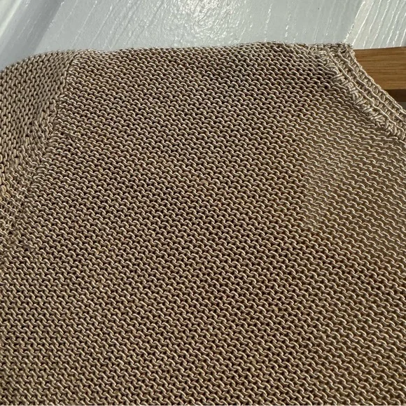 J.McLaughlin Camel Callum V-Neck Sweater Classic Quiet Luxury Size Small - Picture 9 of 10